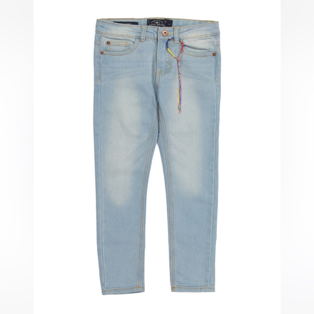 Lucky Brand Girls' Zoe 5-Pocket Skinny Fit Stretch Christie Wash Jeans Size 8